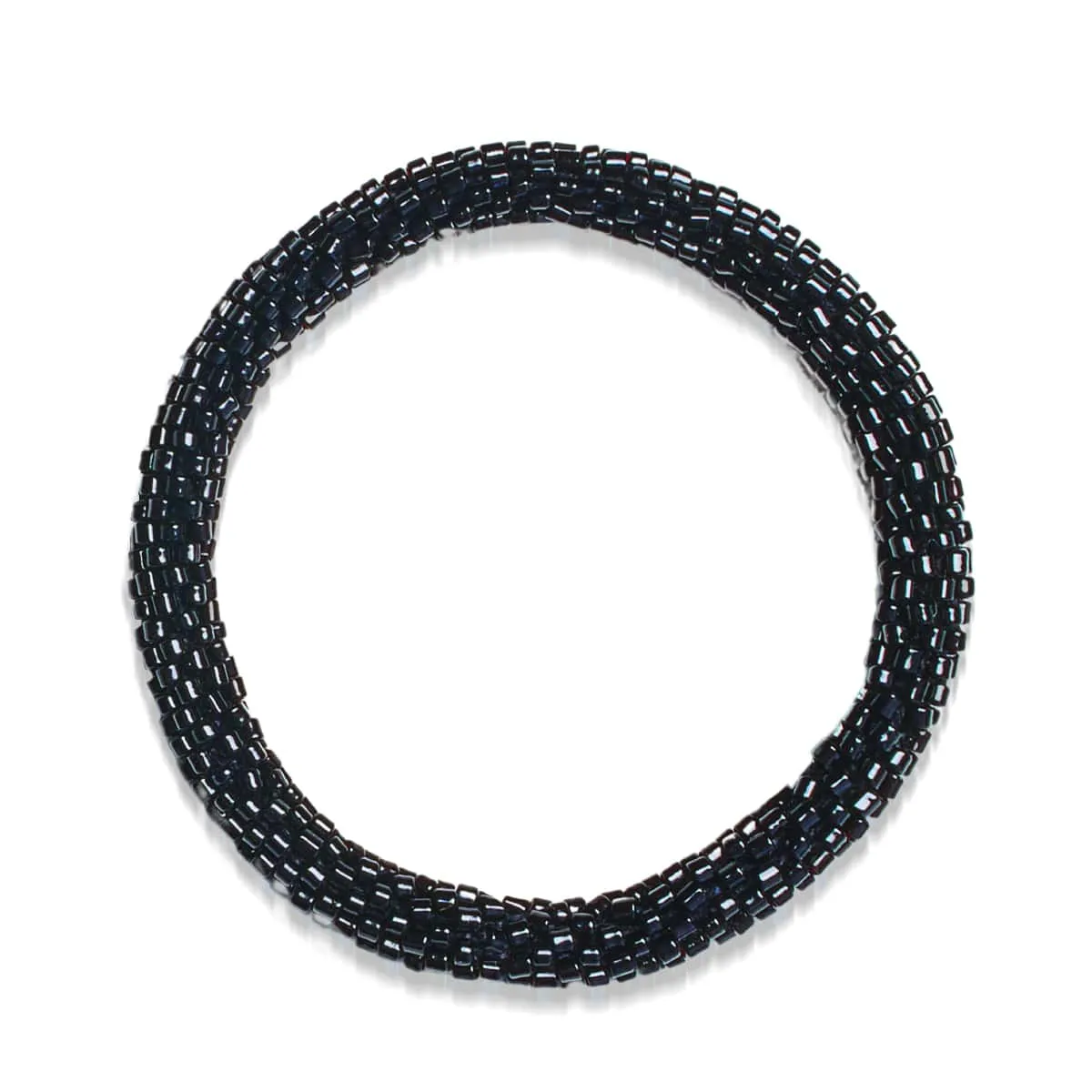 Midnight Spectacle | Himalayan Glass Bead Bracelet