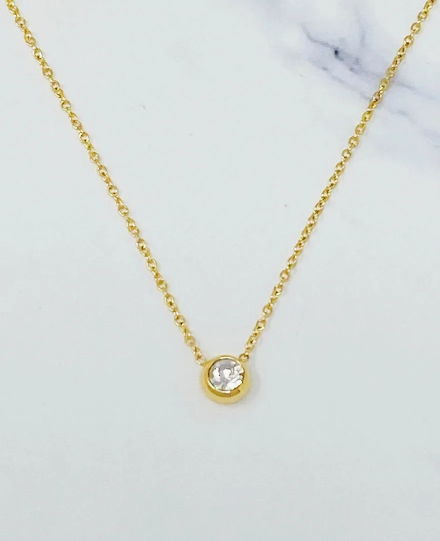 Mini Diamond Chain Link Necklace