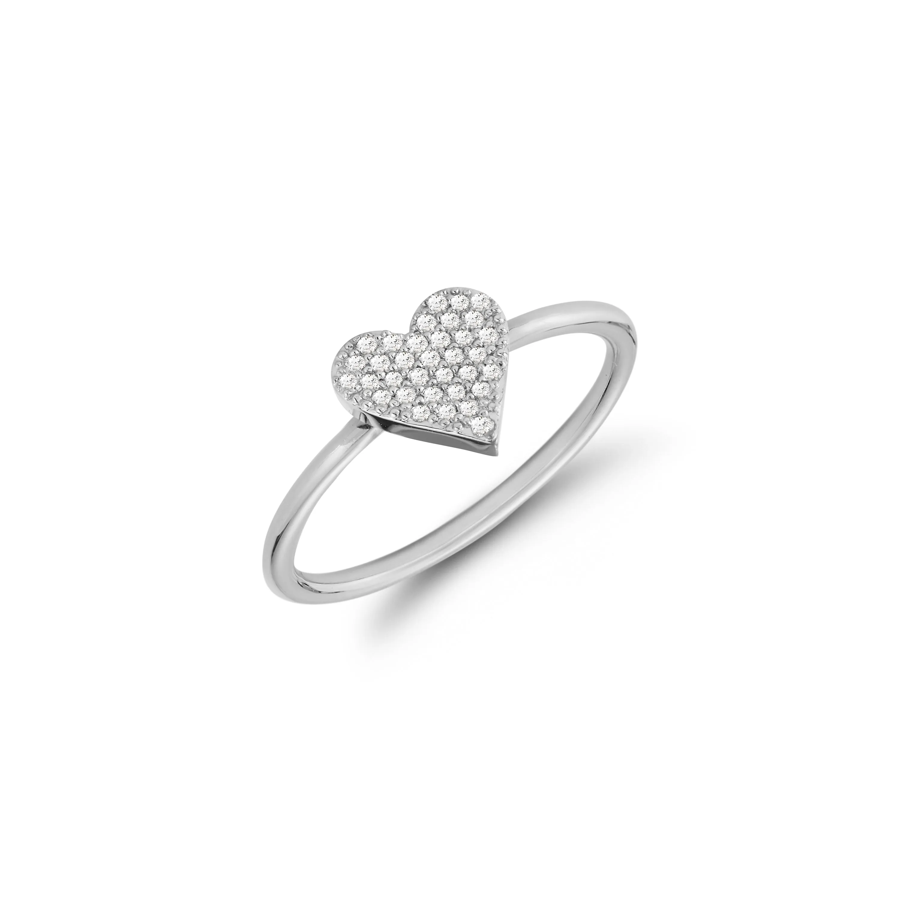 Mini Diamond Heart Ring