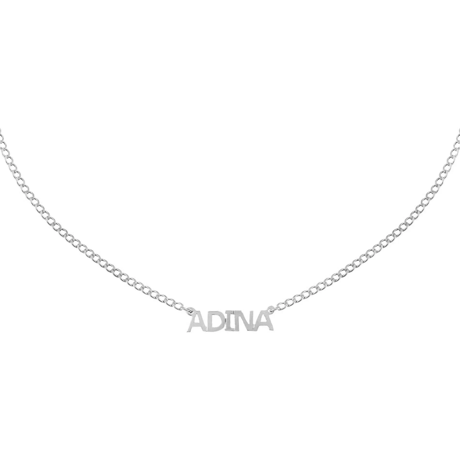 Mini Nameplate Choker 14K