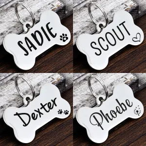 Mirror Finished Bone Shape Tag