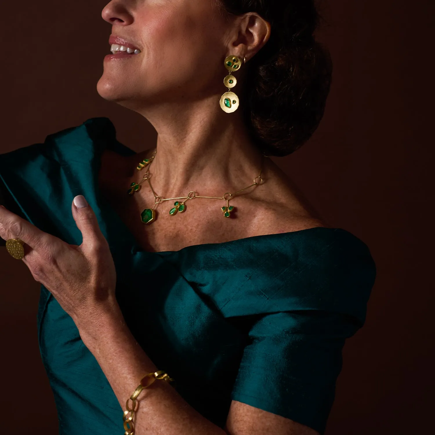 Mixed Emerald Necklace