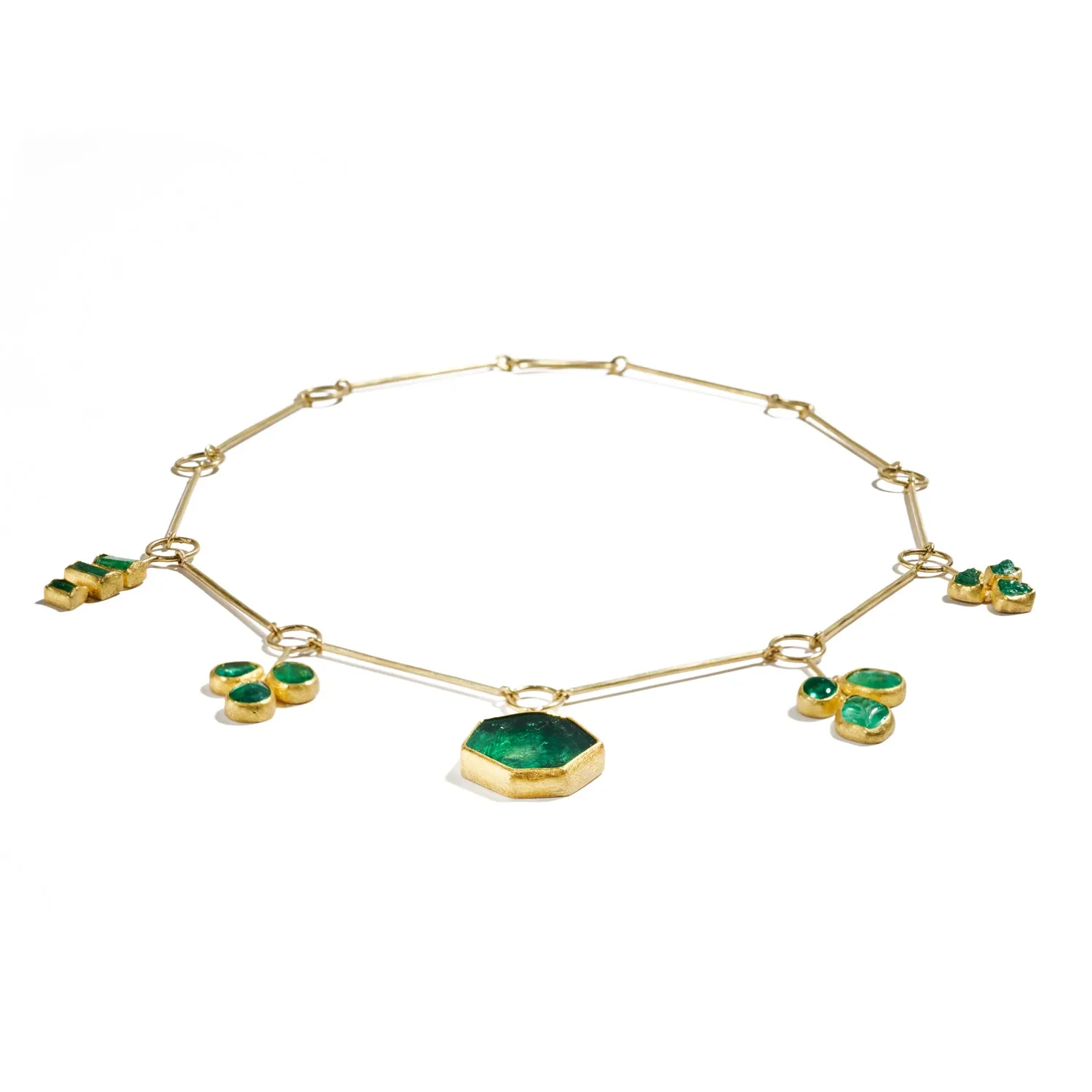 Mixed Emerald Necklace