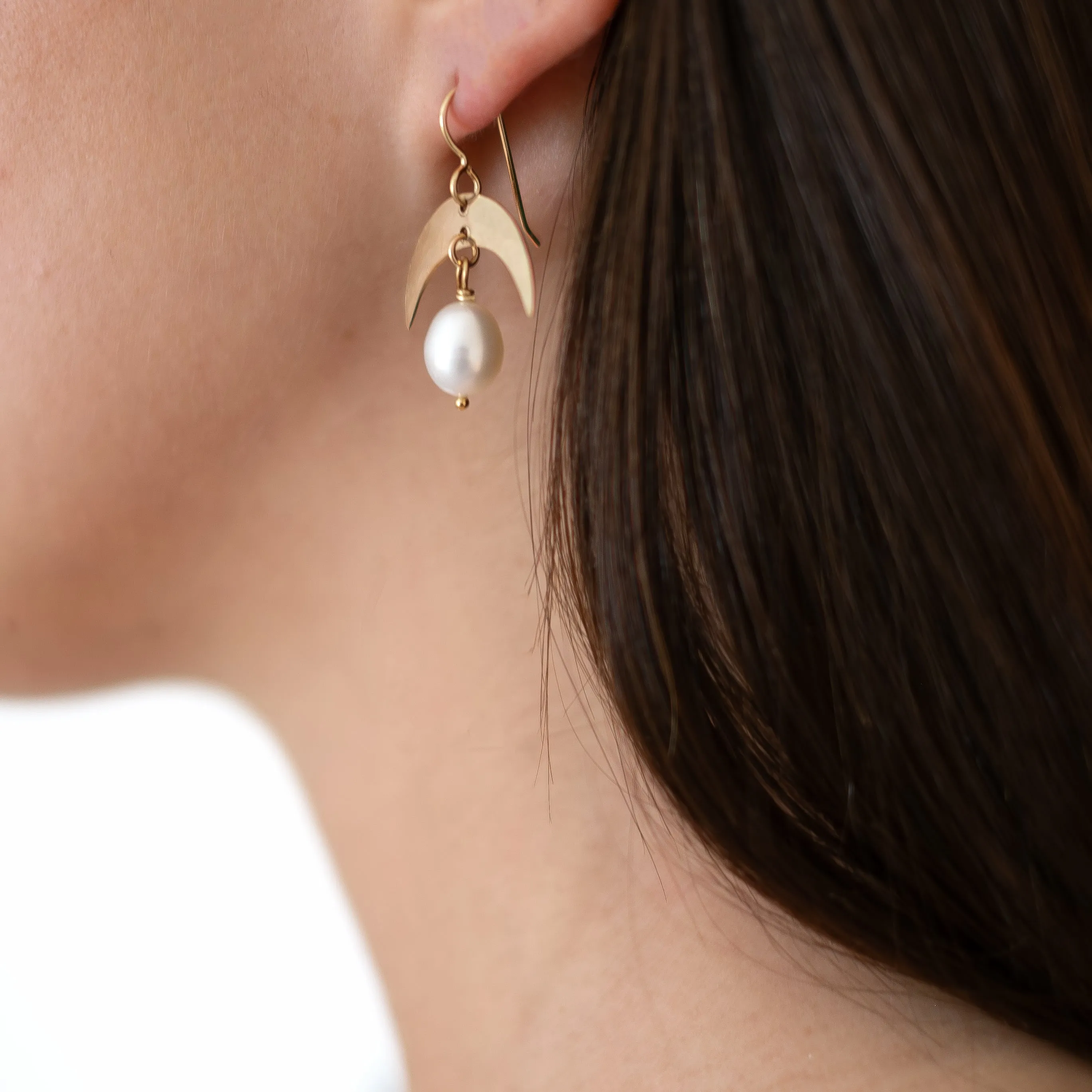 Moondrop Pearl Earrings