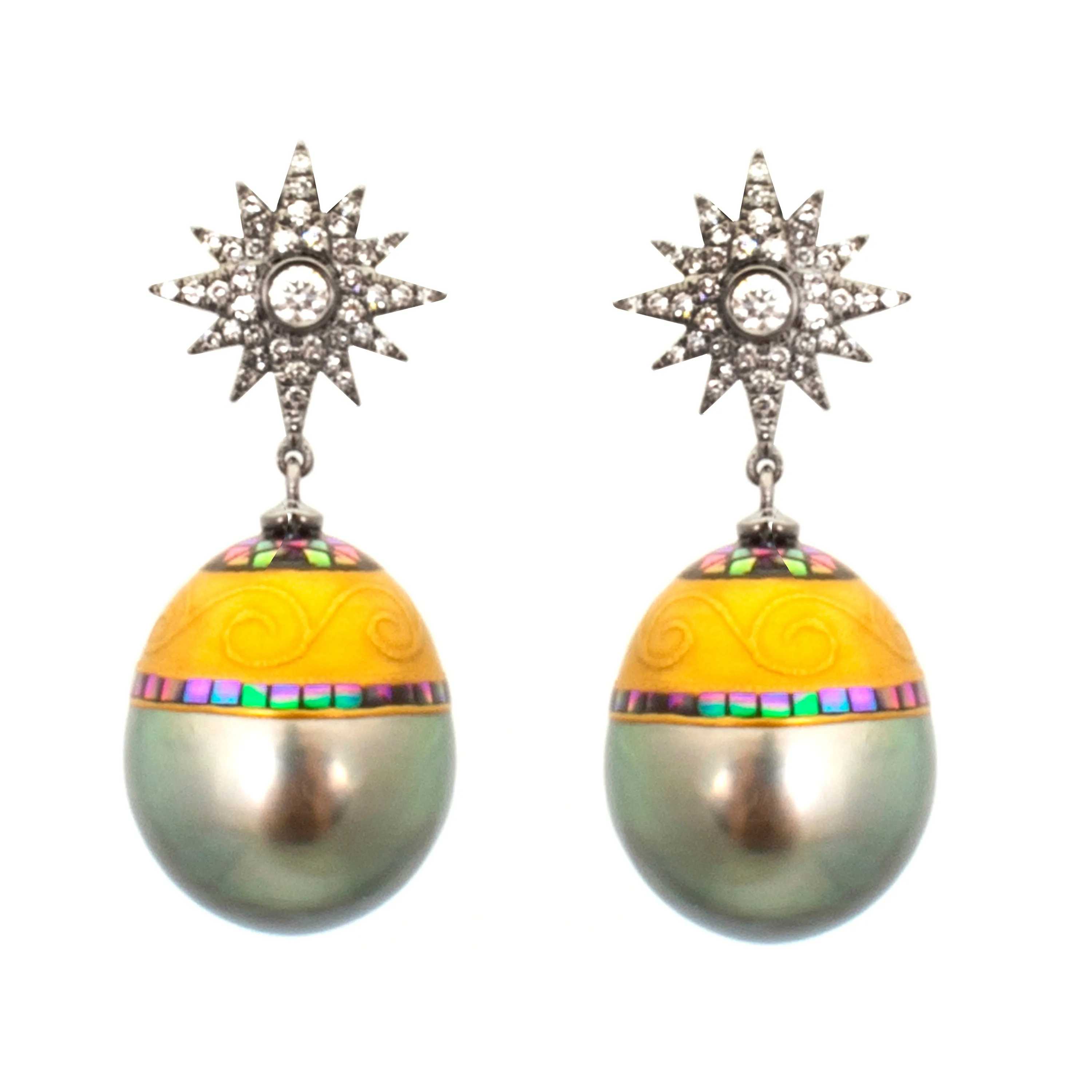 Mosaic Drop Earrings