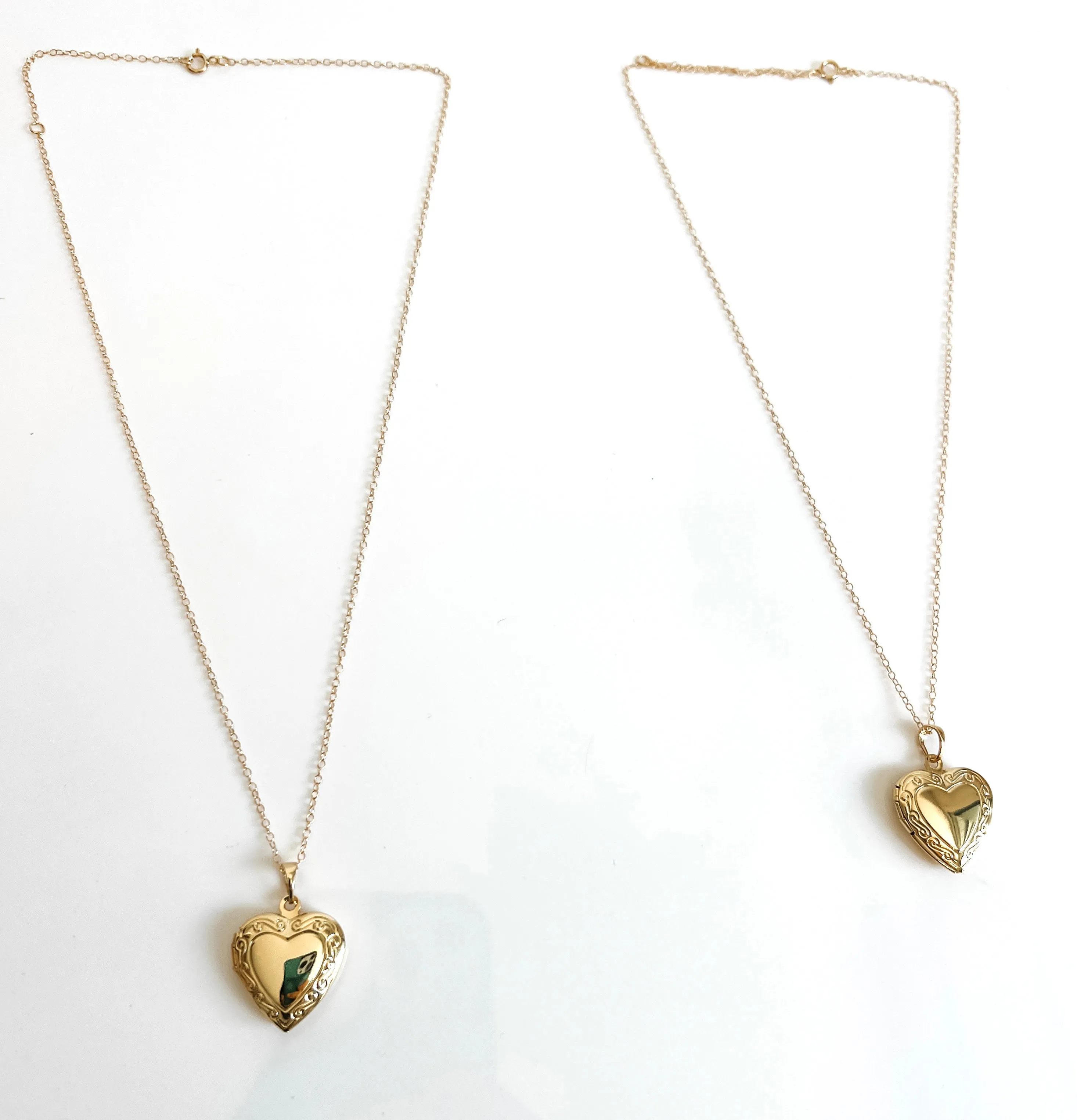 MOTHER AND MINI HEART LOCKET