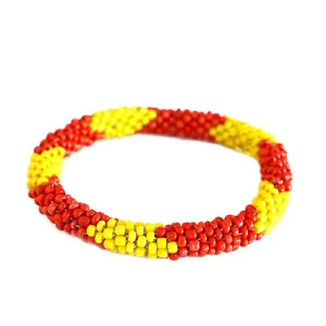 MULTI COLOR YELLOW AND RED BRACELET  #BR78720_YEL-RED (RE1/R-RH3/B475/)