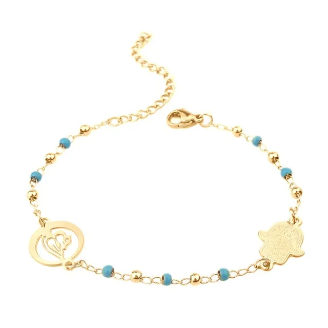 Muslim Hamsa Charms Bracelet