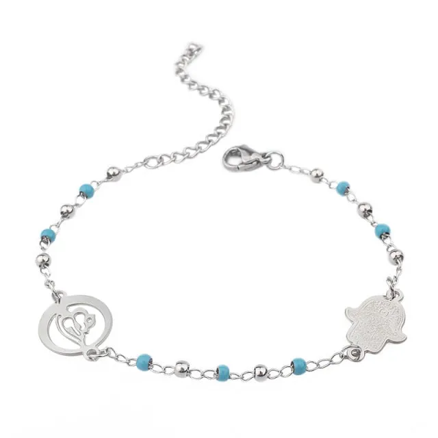 Muslim Hamsa Charms Bracelet
