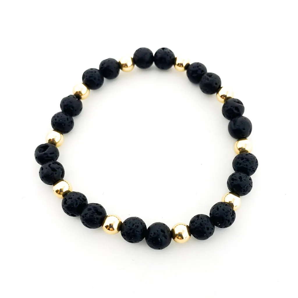 Natasha Lava Stone Bracelet