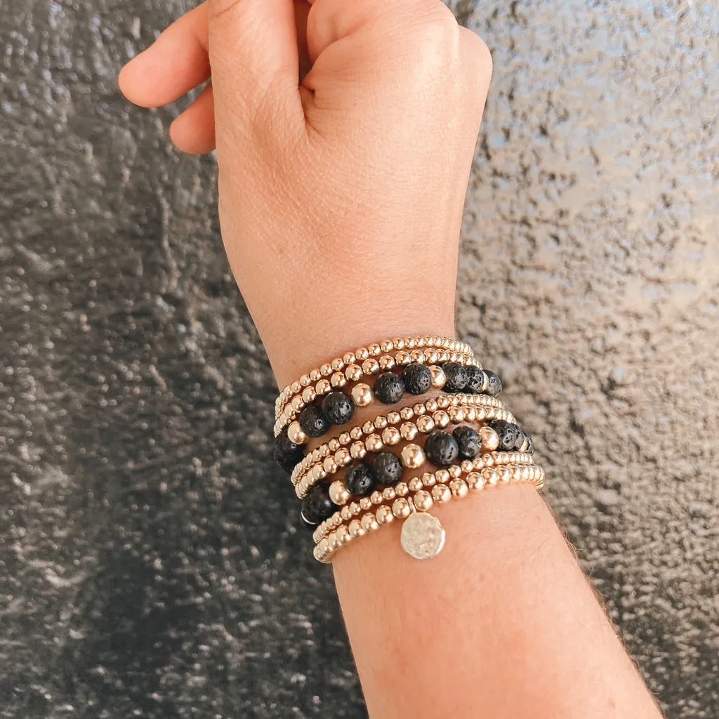 Natasha Lava Stone Bracelet