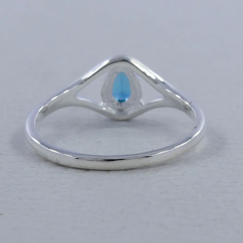 Natural Blue Topaz Rings