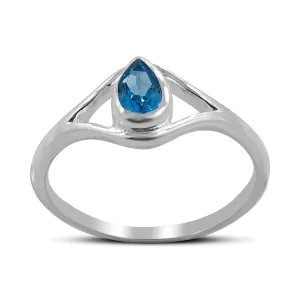 Natural Blue Topaz Rings
