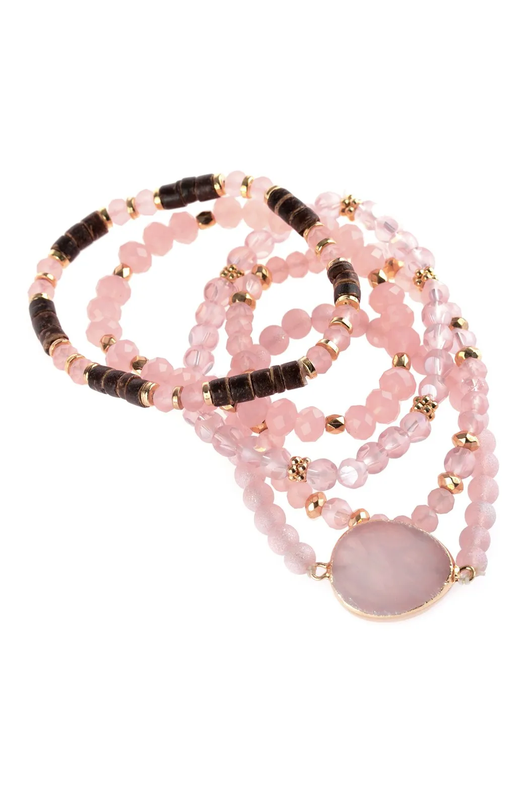Natural Stone Mixed Beads Bracelets- 7 Colors