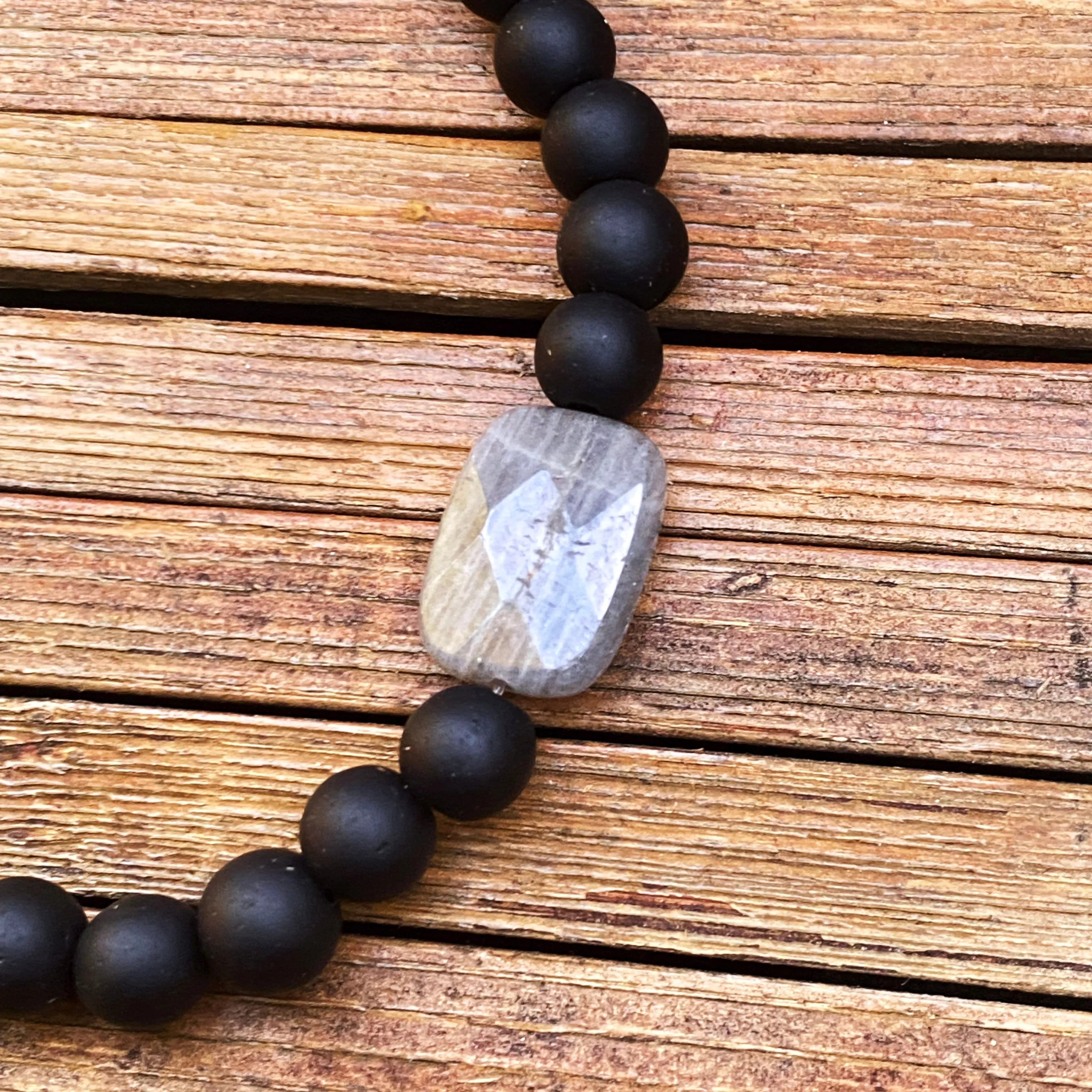 New Men’s “Resist” Gemstone Stretch Bracelets