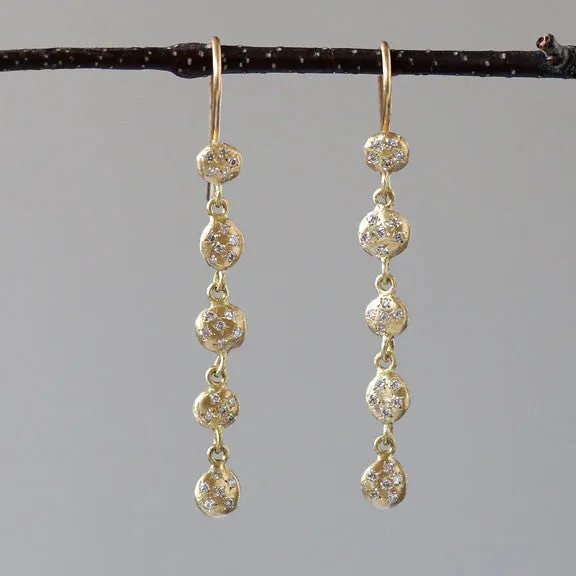 Nugget diamond earrings