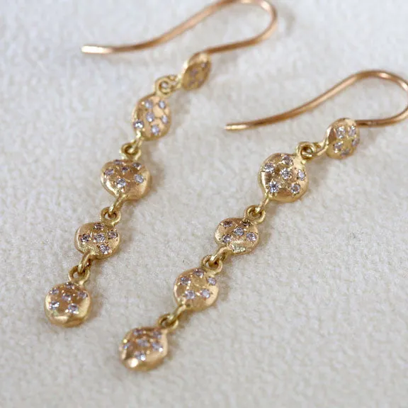 Nugget diamond earrings