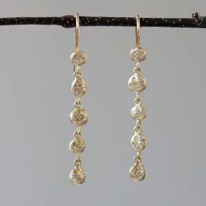 Nugget diamond earrings