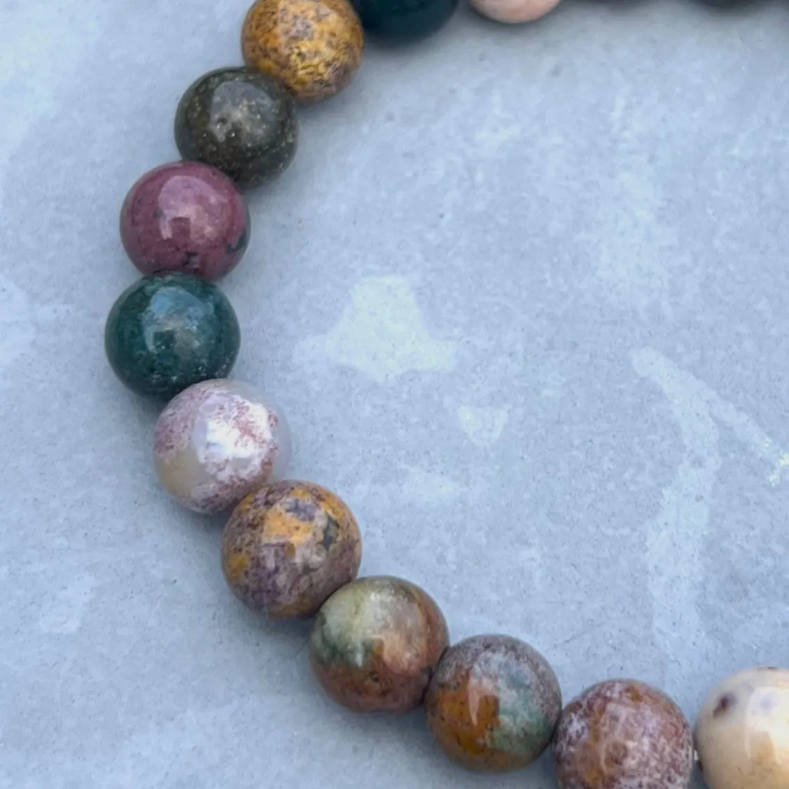 Ocean Jasper Beaded Bracelet