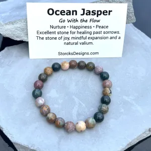 Ocean Jasper Beaded Bracelet