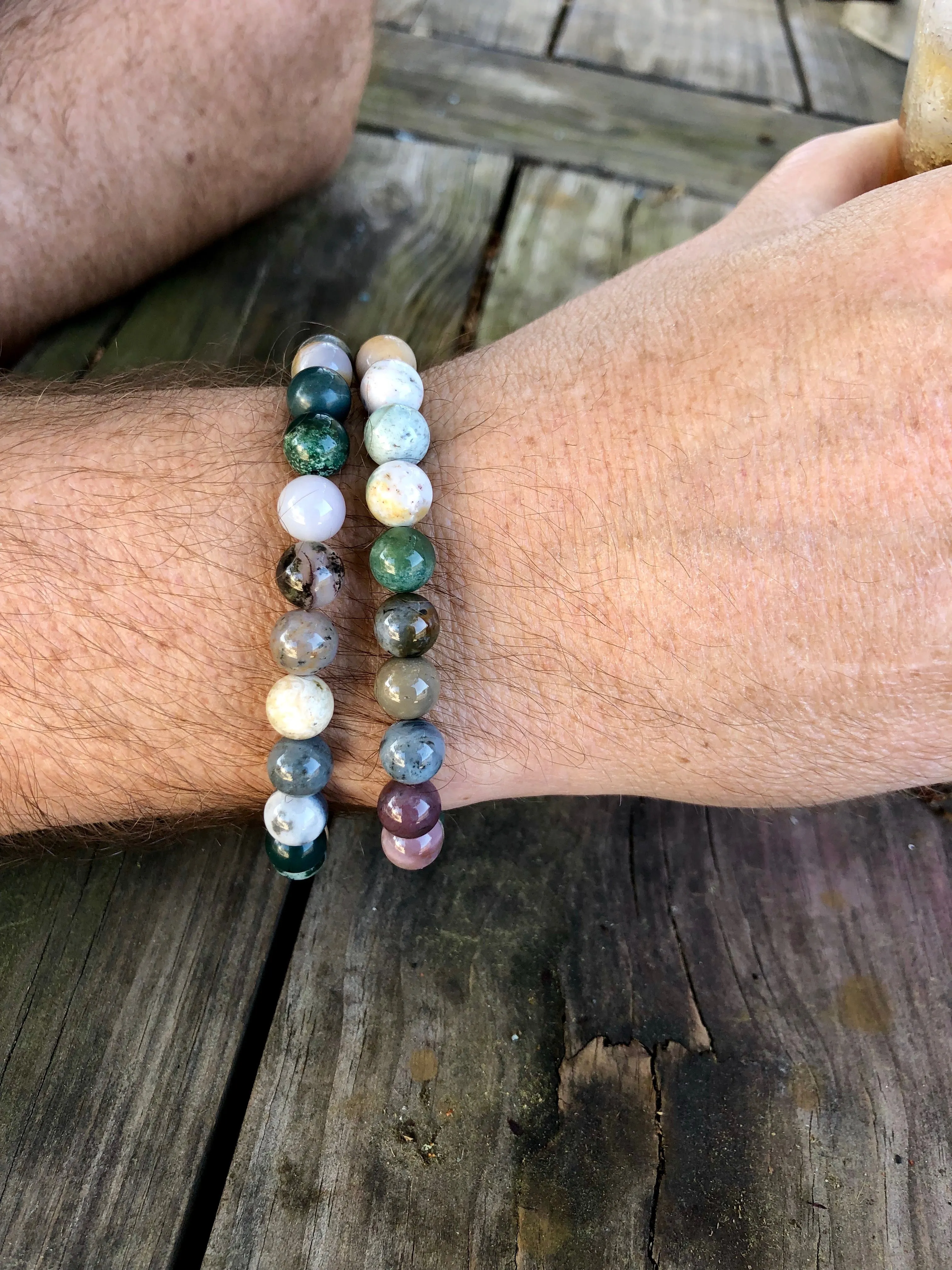 Ocean Jasper Beaded Bracelet