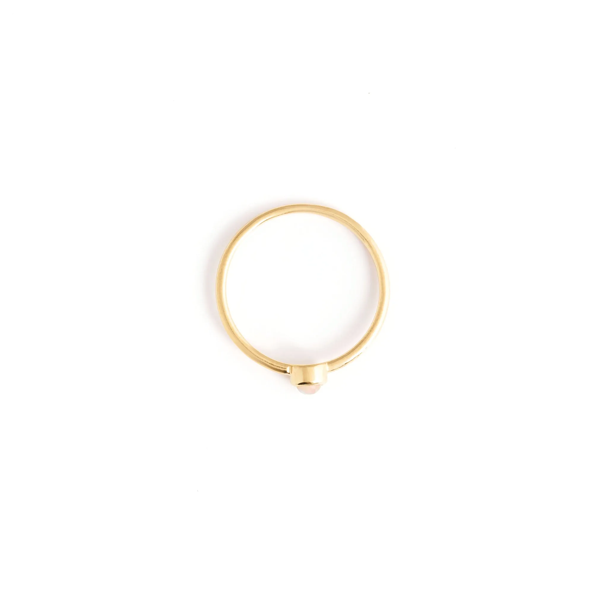 October Opal Mano Birthstone Ring