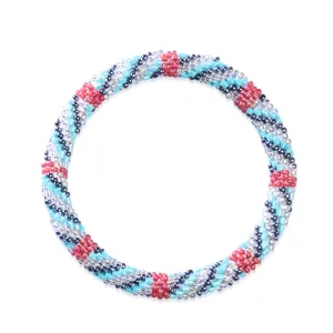 Offshore Breeze | Himalayan Glass Bead Bracelet