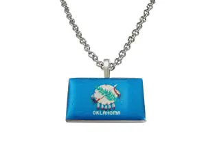 Oklahoma State Flag Pendant Necklace