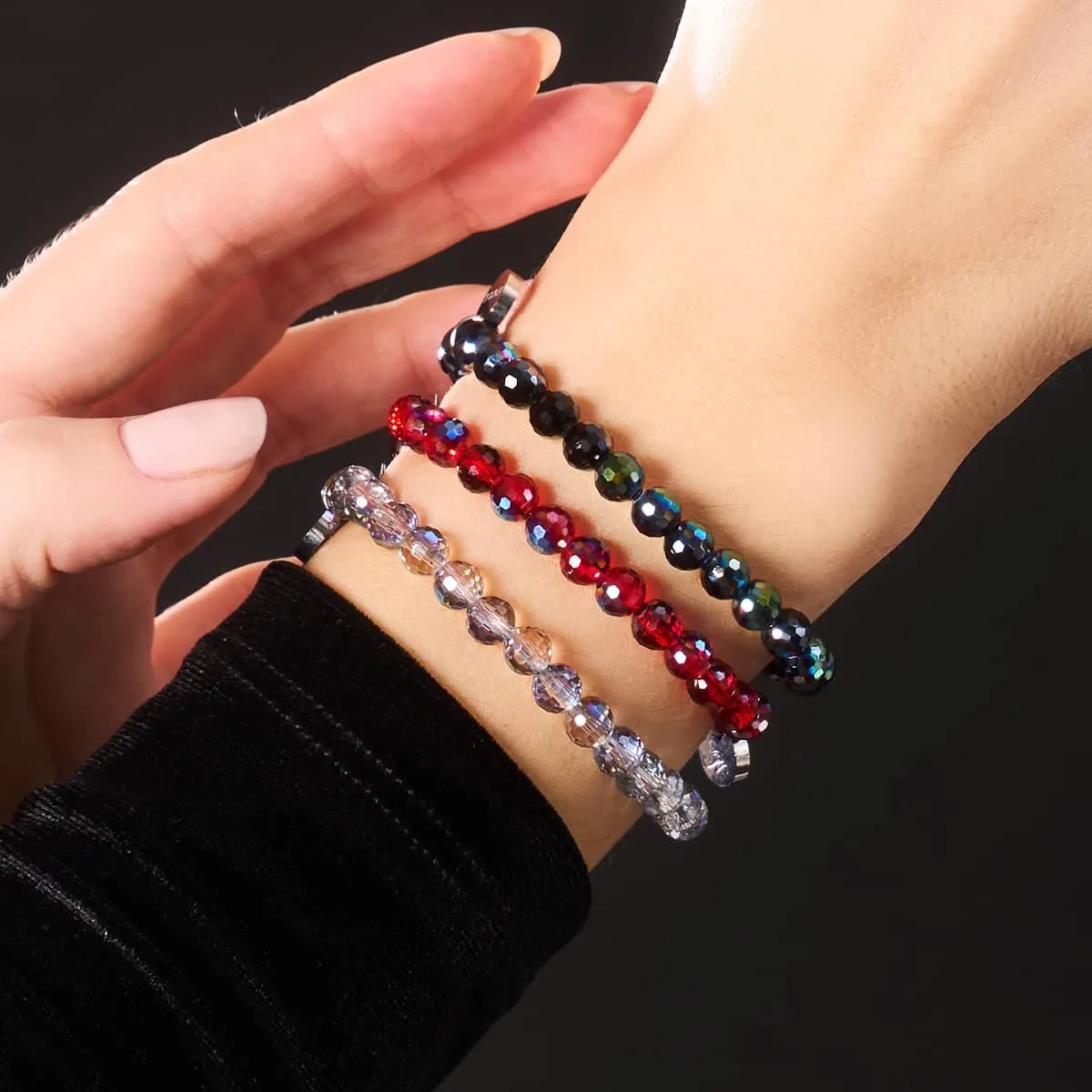 Onyx | Faceted Prisma Bracelet