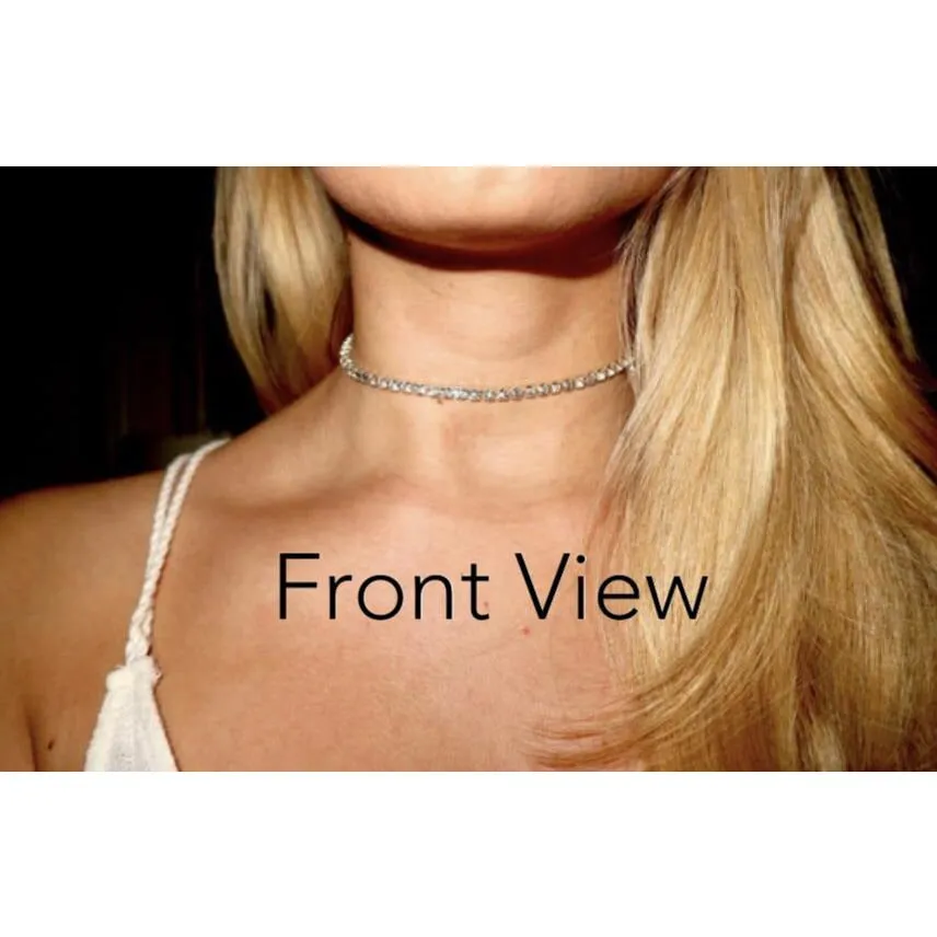 Open Back Rhinestone Necklace
