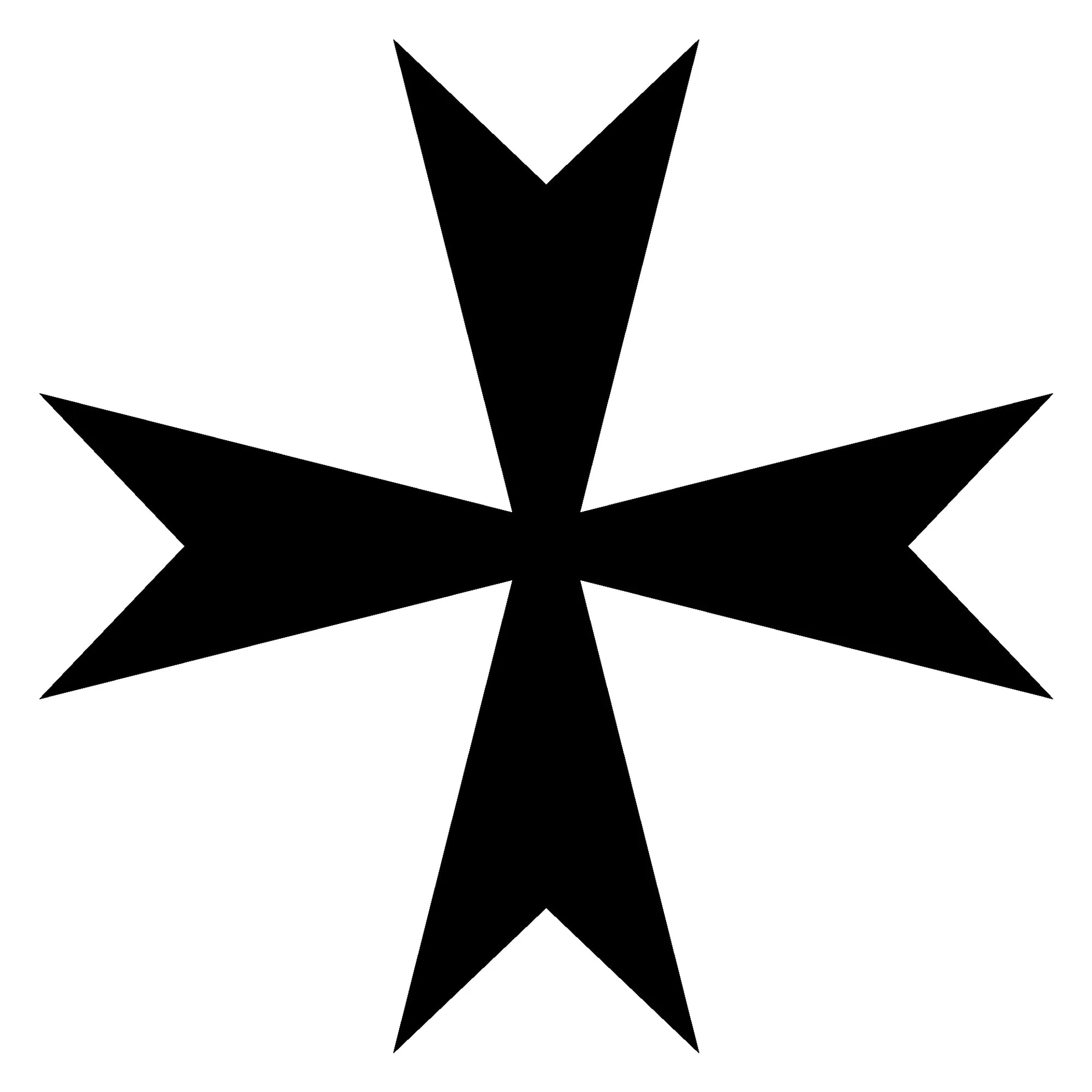 Order of Malta Ring - Black Tungsten Personalizable