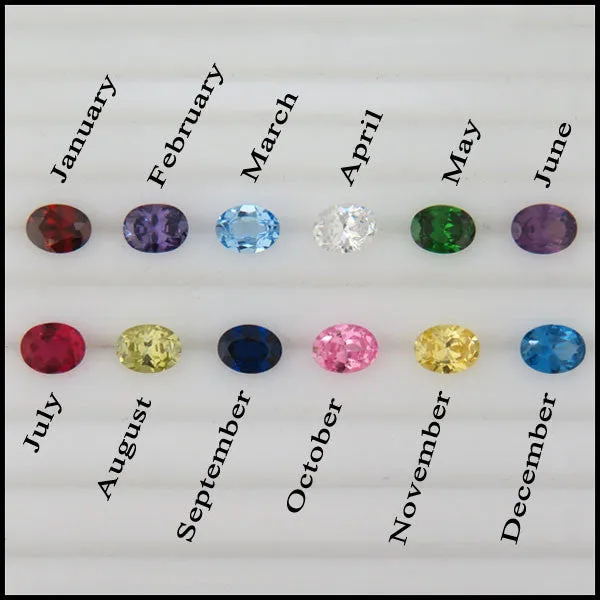 Oval Birthstone Knot Ring in Silver