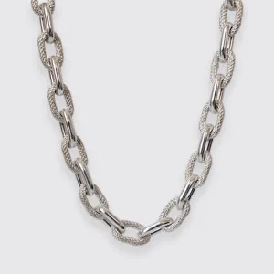 Oval Cobra Chain Necklace, 7.5mm