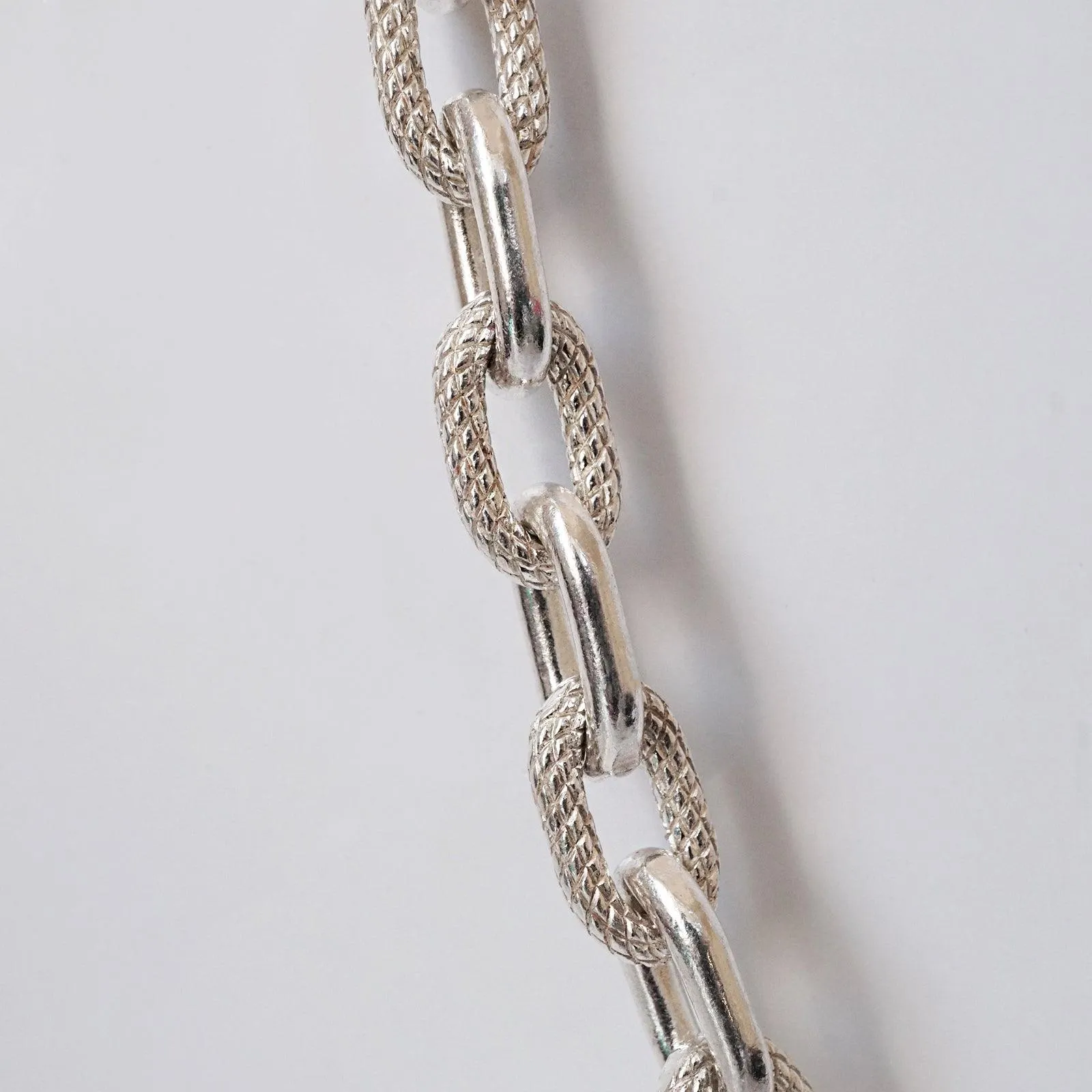 Oval Cobra Chain Necklace, 7.5mm