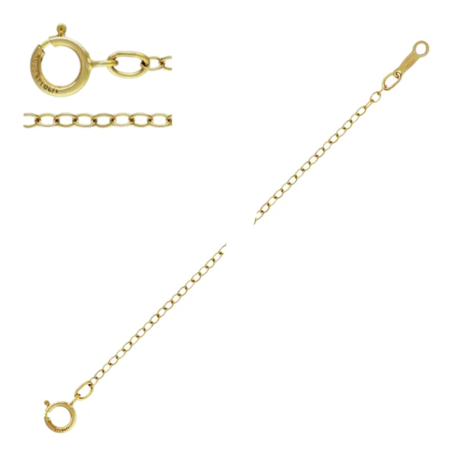 Oval (Trace) Necklace in 14ct Yellow Gold Filled (1.7mm)