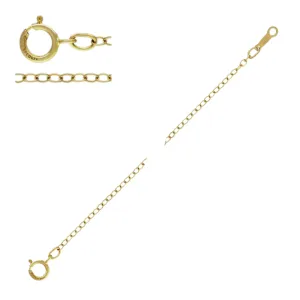 Oval (Trace) Necklace in 14ct Yellow Gold Filled (1.7mm)