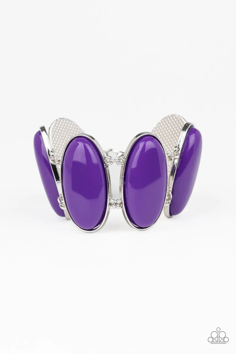 Paparazzi Power Pop - Purple Beaded Bracelet