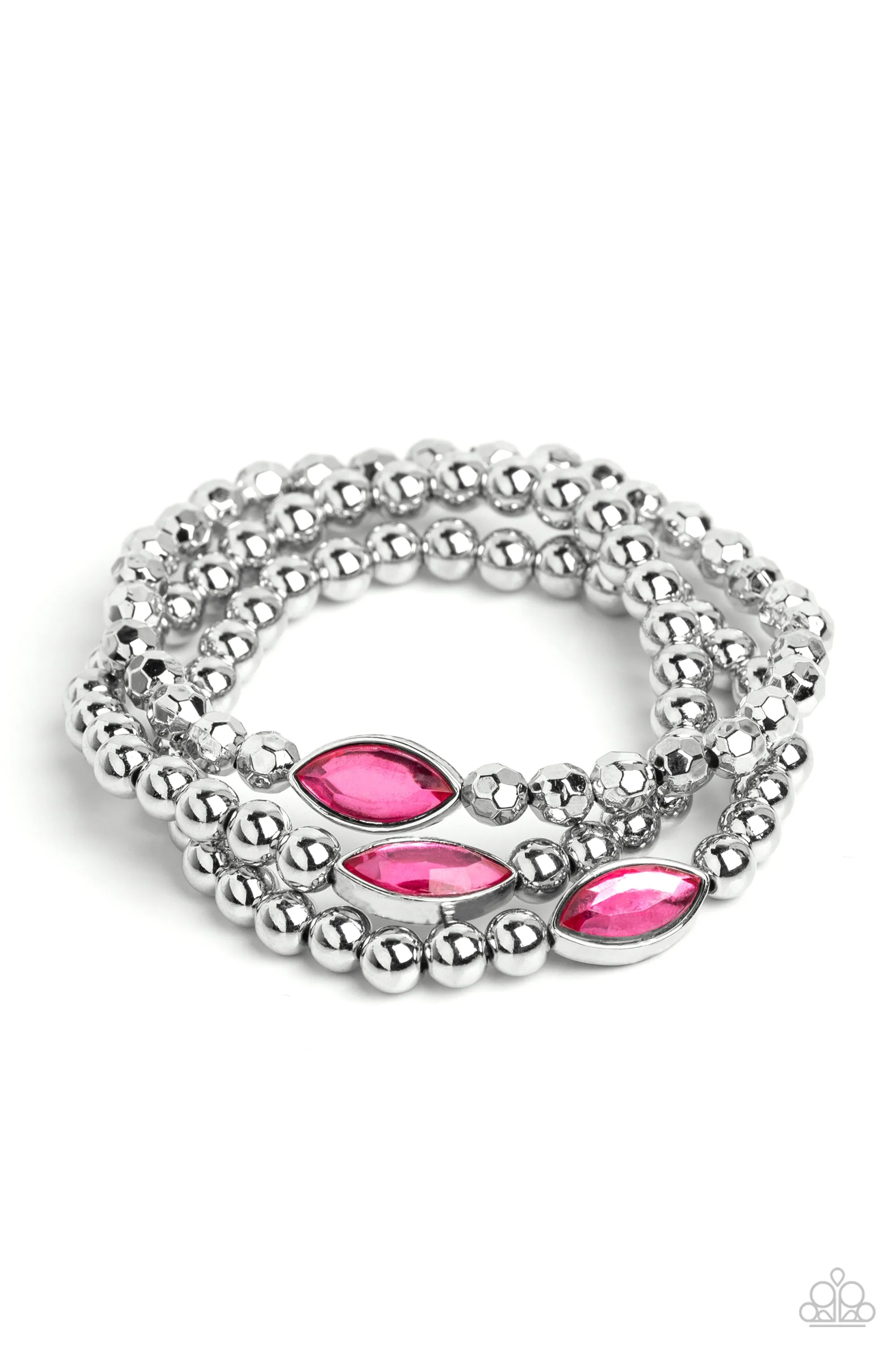 Paparazzi Twinkling Team - Pink Bracelets