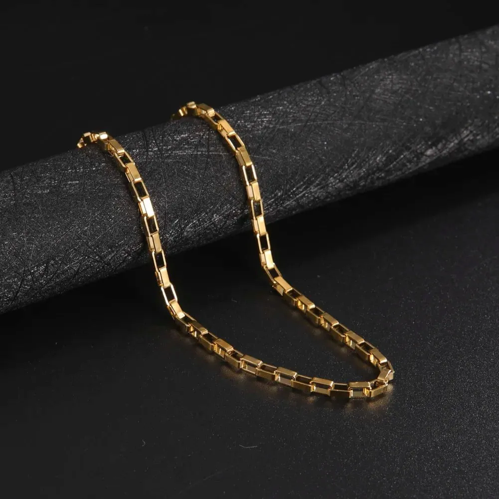 Paperclip Chain Stainless Steel Choker Necklaces For Men