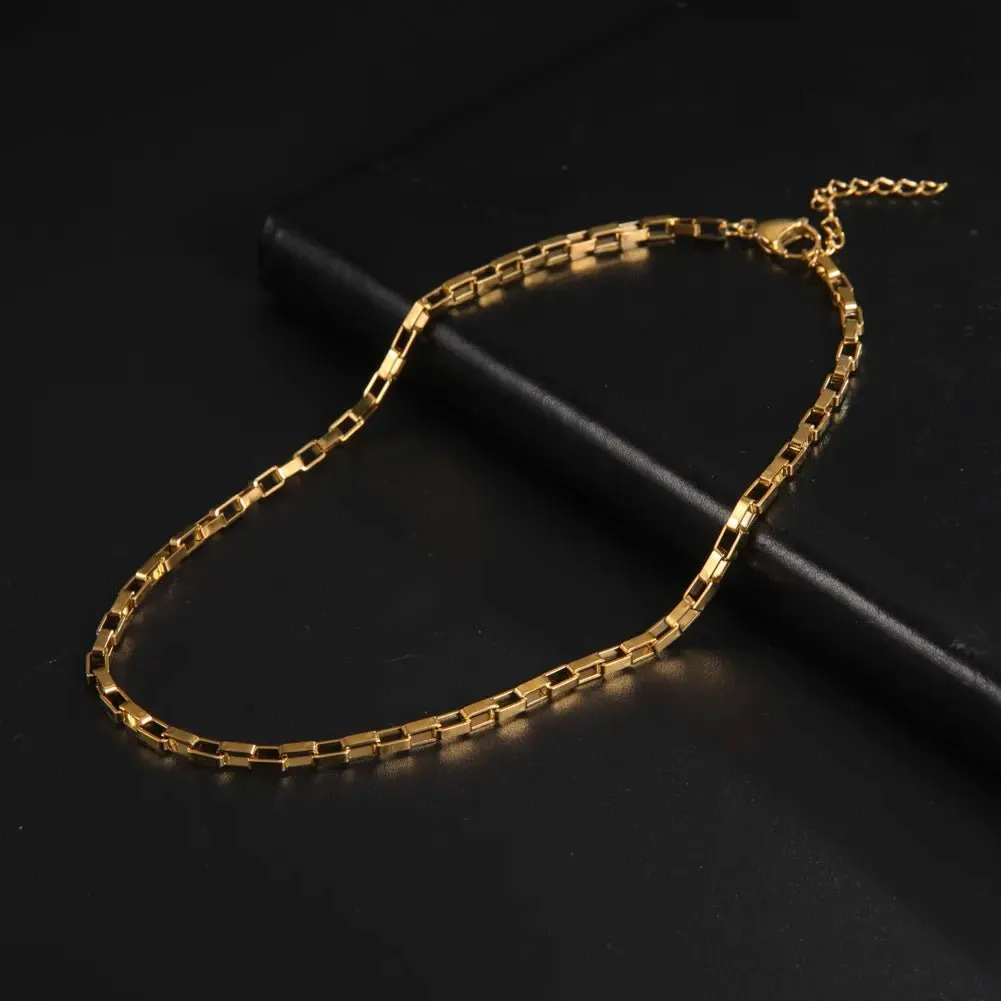Paperclip Chain Stainless Steel Choker Necklaces For Men