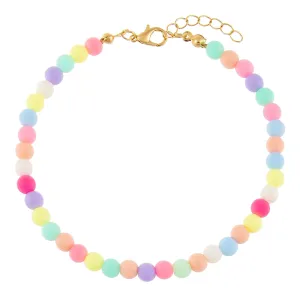 Pastel Bead Anklet