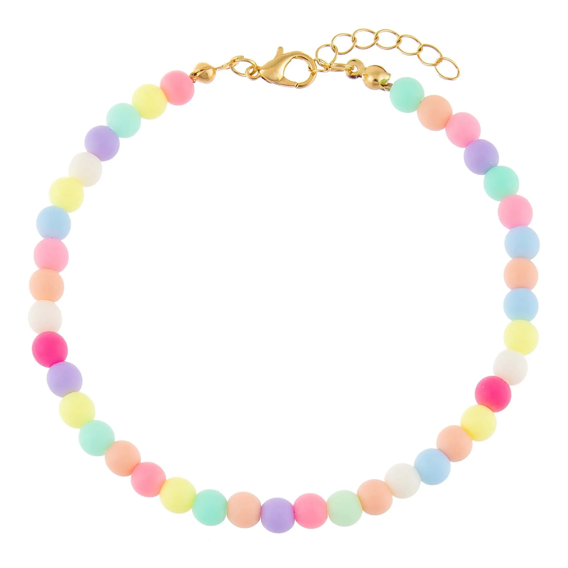 Pastel Bead Anklet