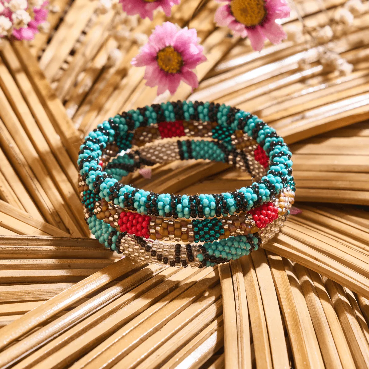 Path To Life | Himalayan Glass Bead Bracelet