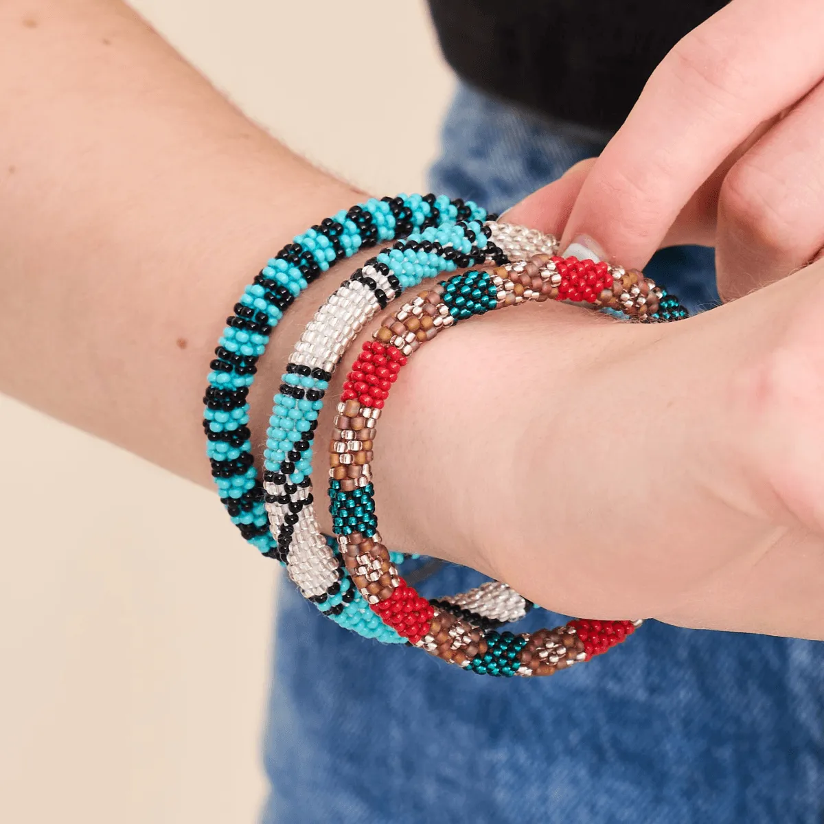 Path To Life | Himalayan Glass Bead Bracelet