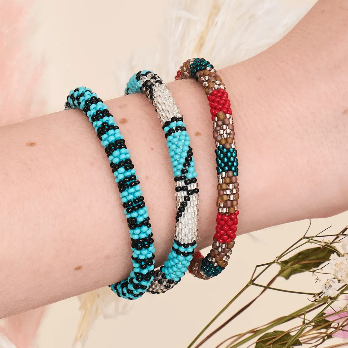 Path To Life | Himalayan Glass Bead Bracelet