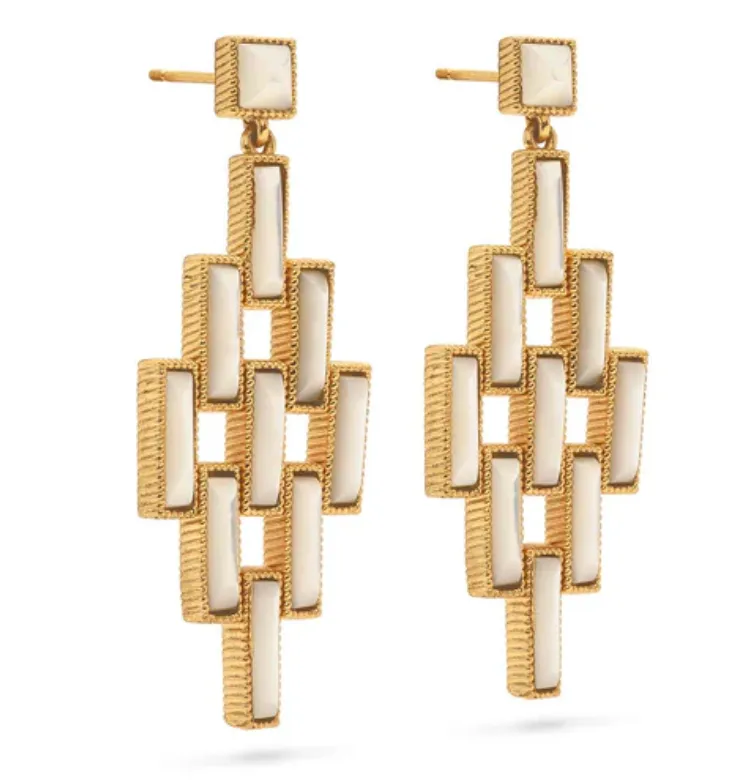 Pathway Post Drop Earrings - MOP