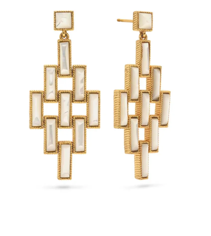 Pathway Post Drop Earrings - MOP