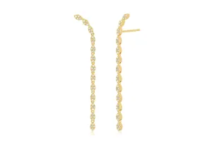 Pavé Diamond Marquise Waterfall Earrings