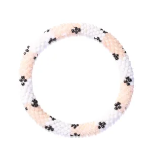 Peach Anemone | Himalayan Glass Bead Bracelet
