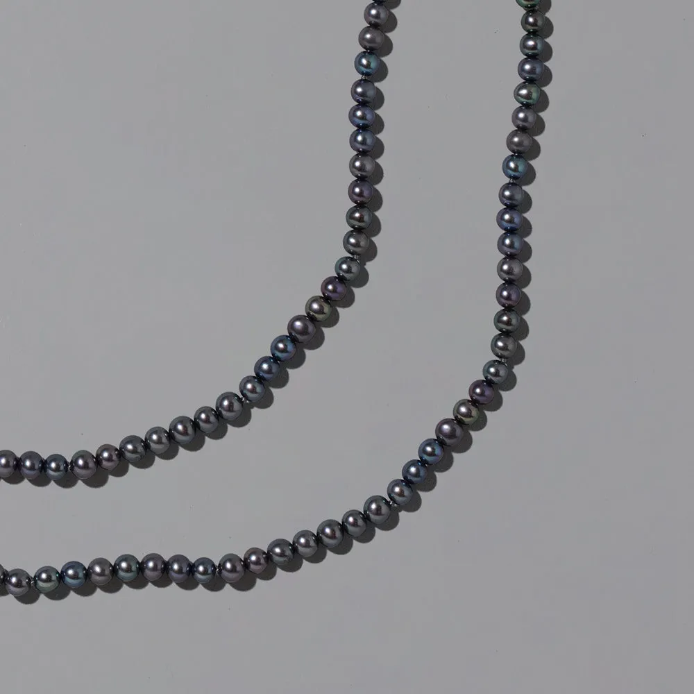 Peacock Round Seed Pearl Bracelet